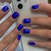 Blue Press On Nails - Short Square Fake Nails | 24pcs Glossy Acrylic Glue-On Short Nails for Women - Thick & Reusable - Buy Online on GoSupps.com