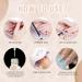 Rechoo 6pcs Matte & Glitter Gel Liner Nail Art Set - Wine Nude Pink White French Manicure Polish - 10ml Fineliner Nail Design - T-6 Dark Red & Nude Glitter - Buy Online on GoSupps.com