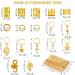 JOISHOP 245pcs Hair Jewellery for Braids Gold Braid Beads Gold Hair Cuffs Charms Rings for Girl Women Men Hair Braids Decoration Party Music Festival - Buy Online on GoSupps.com