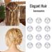 YISSION 20Pcs Mini Pearl Hair Clips for Girls Women - Cute Small Hair Pins for Wedding, Bridal Hair Accessories in White - Buy Online on GoSupps.com