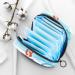 Sanitary Napkin Storage Bag | Menstrual Cup Pouch | Large Capacity Makeup Organizer | Coral Conch Stripe Design | Multi-Colored | Girls Travel Essential - Buy Online on GoSupps.com