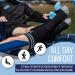 SB SOX Compression Socks (20-30mmHg) for Men & Women - X-Large Two Stripes (Black/Gray) - Buy Online on GoSupps.com
