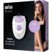 Braun Silk- pil 3 Epilator for Long-Lasting Hair Removal 20 Tweezer System Smartlight Technology UK 2 Pin Plug 3-170 White/Purple - Buy Online on GoSupps.com