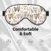 Buy Cute Floral Alpaca Llama Double-Sided Eye Mask | Unisex Night Sleeping Mask for Comfortable Sleep - Buy Online on GoSupps.com