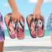 Mnsruu Red Flowers Dragonfly Flip Flops | Eco-Friendly Travel Size for Home Hotel & Spa - Buy Online on GoSupps.com