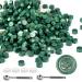 Mornajina 360 Pieces Metallic Green Sealing Wax Beads  Octagon Wax Seal Beads Kits for Wax Seal Stamp  with 2 Wax Sealing Stamp Melting Spoons and 4 Candles