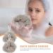 Healeved 6pcs Travel Bath Balls & Poufs | Luffa Shower Sponge Set | Frosted Khaki Loofah for Home & Travel - Buy Online on GoSupps.com