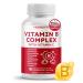 Vitamin B Complex Vitamin B1 B2 6,9,12 Niacin with Vitamin C - Support Brain Health Energy Levels Skin Hair and Nails - Made and Tested in The USA 150 count (pack of 1)
