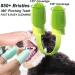 Dual Finger Toothbrush for Dogs 2 Packs Dog Toothbrush Kit 360 Surround Bristles For Easy Teeth Cleaning Double-Finger Toothbrush Dental Care For Puppies Cats And Small Pets - Buy Online on GoSupps.com