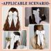 ZhongShuang Cream Colour Hair Bow Cream Colour White Big Hair Bows for Women Solid Color Bow Hair Clips with Long Ribbon French Barrette Clip Soft Satin Silky Hair Bows Cute Gifts for Women Girls - Buy Online on GoSupps.com
