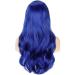 Colorful Panda Long Curly Cosplay Wig, 28inch Royal Blue - Halloween Costume Party Synthetic Wig for Women - Buy Online on GoSupps.com