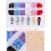 3D Colorful Flower Nail Charms | Acrylic Rhinestone Decorations | Kalolary Nail Art Studs | Gold Silver Caviar Beads | Women Girls | 12 Grids/Box - Buy Online on GoSupps.com