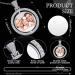 Fumete 24-Piece Sublimation Rhinestone Bezel Set with Chains and Discs - DIY Pendant Charms in White - Buy Online on GoSupps.com