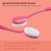 Freeman Gentle Bristle Bath Brush - Soft & Stiff Shower Bristles - Long Rubber Handle - Exfoliates Skin for Back & Body - Stimulates Blood Circulation - 1 Count - Buy Online on GoSupps.com
