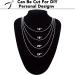 Jishi 33ft Silver Stainless Steel Ball Chain Roll for Jewelry Making - 2.4mm Bead Link Chain for Dog Tags, Military Jewelry, Bracelets, and Keychains - Buy Online on GoSupps.com