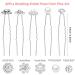 40 Wedding Pearl Hairpins - Silver Rhinestone Hair Accessories for Brides & Bridesmaids - Buy Online on GoSupps.com