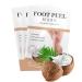 3 pair of foot mask foot peeling mask corneal remover socks for soft and smooth baby feet cornea and dead skin remove repair of rough heels idea for men and women - coconut coconut