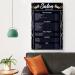 Vintage Barbershop Salon Price List Poster | Aesthetic Wall Art for Barber Shops | 16x24 inch Canvas Print - Buy Online on GoSupps.com