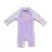 Bonverano Baby Girls UPF 50+ UV Protection One Pieces Sunsuit with Sun Cap(Lavender 9-12Months) 9 Months Lavender