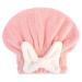 Absorbent Quick Dry Cap - Skin Friendly Hair Dry Bath Cap Super Absorbent Microfiber Hair Band | Hair Wrap Tape with Towel t Pink