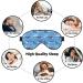 Blue Fish Print Sleep Eye Mask - Soft Blindfold with Elastic Strap for Travel & Night Sleeping - Buy Online on GoSupps.com