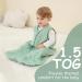 Looxii Baby Sleeping Bag 1.5TOG Cotton Soft Unisex Sleepsack 18-24 Months Grey/Green - Buy Online on GoSupps.com