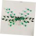 Didiseaon Green Hair Comb for Girls Formal Hair Accessories for Women Bridal Hair Clips Rhinestone Hair Combs Hair Accessories for Girls Hair Topper Bride Crystal Simple Decorate - Buy Online on GoSupps.com