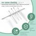tibiu 6Pcs Ear Pick Set Stainless Steel Earpick Ear Wax Curette Remover Spoon Spiral Ear Clean Tool With Case - Buy Online on GoSupps.com