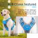 Buy Thinkpet Anti Zug Dog Harness - Adjustable Breathable Reflective with Handle (Medium Blue) - No Choke Design for Easy Control - 1 Pack - Buy Online on GoSupps.com