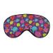 Hand Painted Circles with Dot Sleep Mask for Women Adjustable Sleeping Eye Shades Cover with Elastic Strap
