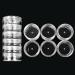 Beauticom 5G/5ML Stackable Clear Round Plastic Jars with Screw Cap Lid for Storing Cosmetics Crafts Coins Flowers Buttons (2 Columns (12 Pieces))