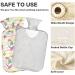 Naanle Rainbow Unicorn Hot Water Bottle - 1L Transparent Heat Bottle for Pain Relief & Therapy | Ideal Bed & Hand/Foot Warmer - Buy Online on GoSupps.com