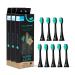 happybrush Sustainable brush heads for electric sonic toothbrush Eco VIBE 3 - Black/Mint - 3x3 pieces