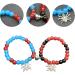 Vsilay Lianxue Heart Couple Bracelets - Halloween Spiders Magnetic Fitting Elastic Pearl Wrist Chain Jewelry Gift (2 Pieces) - Buy Online on GoSupps.com
