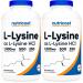 Nutricost L-Lysine 1000mg Per Serving 250 Servings 500 Capsules - Gluten Free Non-GMO 500mg Per Capsule (Pack of 2)