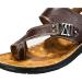 Men's Cowhide Orthopedic Bunion Correction Sandals - Brown, Size 9.5 | Bunion Corrector Flip Flops for Summer Hiking & Travel - Buy Online on GoSupps.com