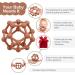 Sensory Baby Teether Ball - BPA-Free Silicone Teething Toy for Babies | MCGMITT Baby Teething Ring - Grab Training Aid for Newborns (Orange, 10cm) - Buy Online on GoSupps.com