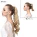 Ponytail Extension Natural Wavy Ponytail Hair Extension for Women Synthetic Long Heat Resistant Wrap Around Clip-in Ponytails Hairpieces Ponytail Hair Extension(Black brown) 20inches Black brown - Buy Online on GoSupps.com