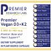 Premier Research Labs Vegan D3+K2 - Vitamin D3 K2 Supplement with 5000 IU Vitamin D and K2 as MK7 Bone Support and Heart Health for Women and Men - 60 Plant-Based Capsules - Buy Online on GoSupps.com