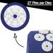 Komodo Acupressure Mat with Pillow & Ball Acupuncture Pin Massage Set (Blue) - Buy Online on GoSupps.com