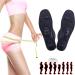 Massage Magnetic insole magnetic foot care insoles acupressure insoles anti-orthopedic insoles breathable and deodorant lose weight-unex (black)