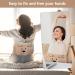 Agaky 1L Natural Rubber Hot Water Bottle Belt | Removable Lid | Beige for Neck Shoulders Back & Legs Relief - Eco-Friendly Comfort - Buy Online on GoSupps.com