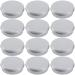 4 Ounce Aluminum Tin Jar Refillable Containers 120 ml Aluminum Screw Lid Round Tin Container Bottle for Cosmetic ,Lip Balm, Cream, 12 Pack. 4-Ounce