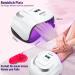 NailGirls 168W LED UV Nail Lamp - 4 Timer Auto Sensor 42 Light Pearls - Gel Nail Dryer for Fingernails & Toenails - LCD Display | Fast & Efficient Nail Drying - Buy Online on GoSupps.com
