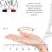 Camila Paris CP3169 Handmade French Hair Barrette Clip - White/Gold, Strong Hold Grip for Women/Girls, No Slip/Durable Styling Accessory - Made in France - Buy Online on GoSupps.com
