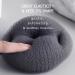 Bath Shower Loofah Sponge Elastic Pad - Exfoliating Body Scrubber for Men and Women - Encourage Grey - Buy Online on GoSupps.com