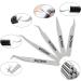 Lash Extension Tweezers Set - Curved & Straight Pointed Applicator Tool for Eyelash Extensions - Buy Online on GoSupps.com