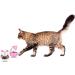 PORTOWN Cat Food Ball Dispenser - Slow Feeder Toy for Interactive Training (Pink White) - 4 Pcs - Buy Online on GoSupps.com