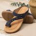 Women's Orthopedic Sandals with Arch Support | Comfy Bunion Corrector Slippers | Non-Slip Summer Flip Flops for Plantar Fasciitis | Size 7.5 Blue - Buy Online on GoSupps.com