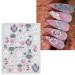 JMEOWIO 3D Spring Flower Nail Art Stickers - 5 Sheets - Buy Online on GoSupps.com
